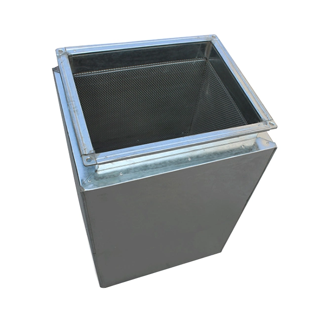 Stainless Steel Static Pressure Box Duct Silencing Plenum Fan Silencer
