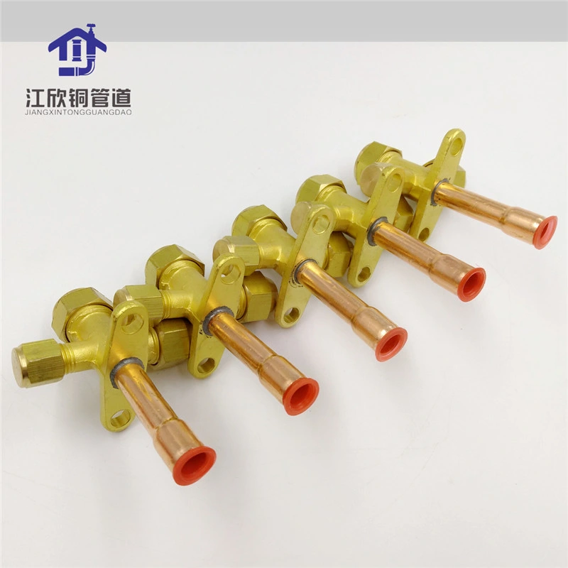 Copper Air Conditioning Globe Valve Refrigeration Pipe Joint
